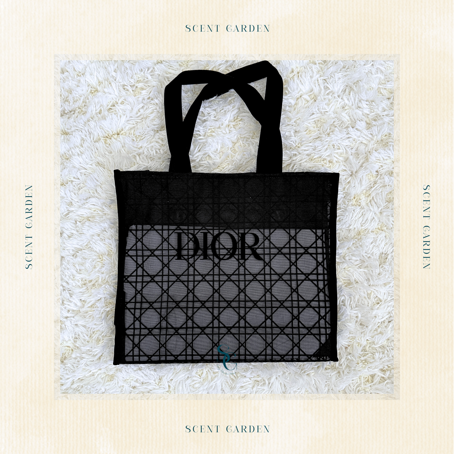 Christian Dior: Transparent Logo Tote Bag