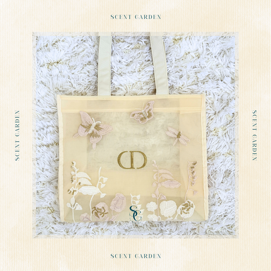 Christian Dior: Transparent Flower Tote Bag